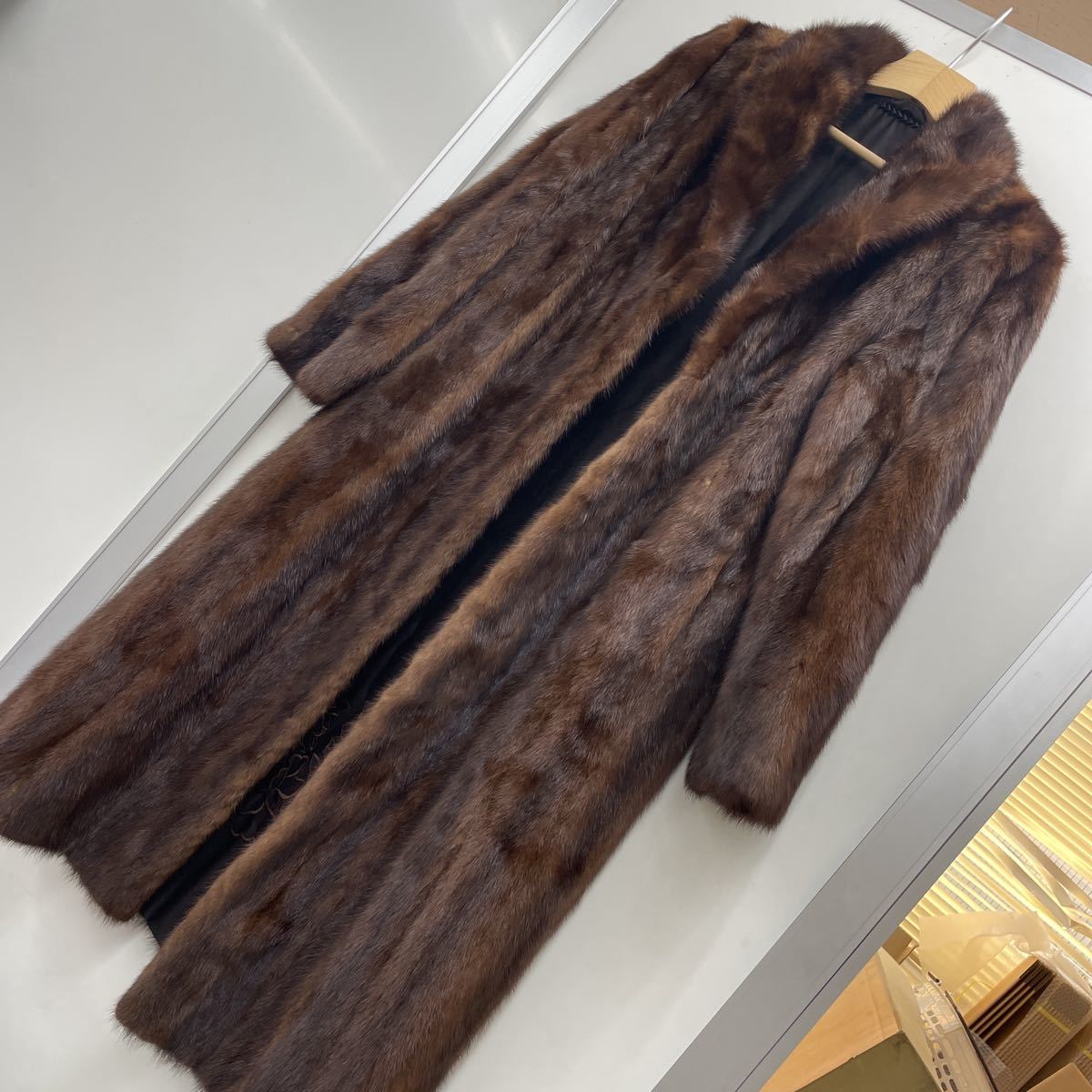 ME1364□最高級毛皮□MINK*パステルミンク*ファーコート*ロングコート
