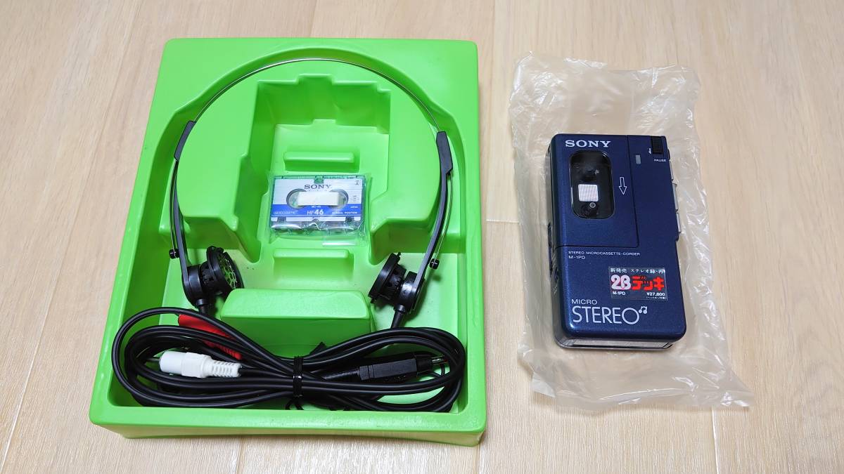 動作品 SONY ソニー M-1PD ステレオ マイクロカセットレコーダー