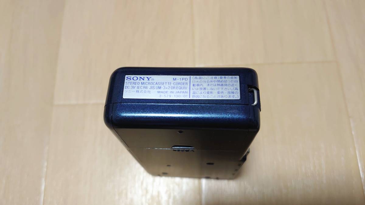 動作品 SONY ソニー M-1PD ステレオ マイクロカセットレコーダー