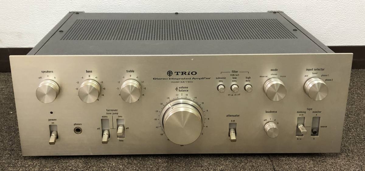 TRIO トリオ プリメインアンプ KA-7300 音響機器 ジャンク品 現状品