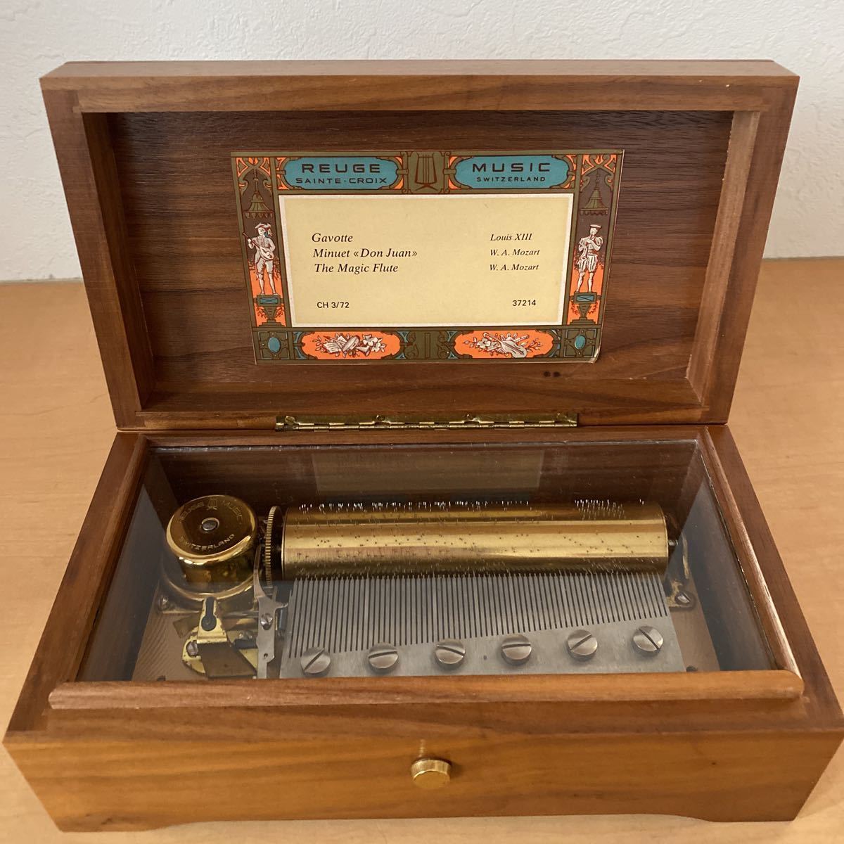 家具、インテリア REUGE リュージュ オルゴール 72弁 スイス製 四季