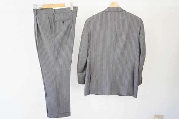TEIJIN MEN'S SHOP テイジン メンズ シングルスーツ エルメネジルドゼニア生地使用 グレー系 サイズ:AB5(86) 日本製 【779772】 MEN'S SHOP テイジンメンズショップ カノニコ セットアップ MENS