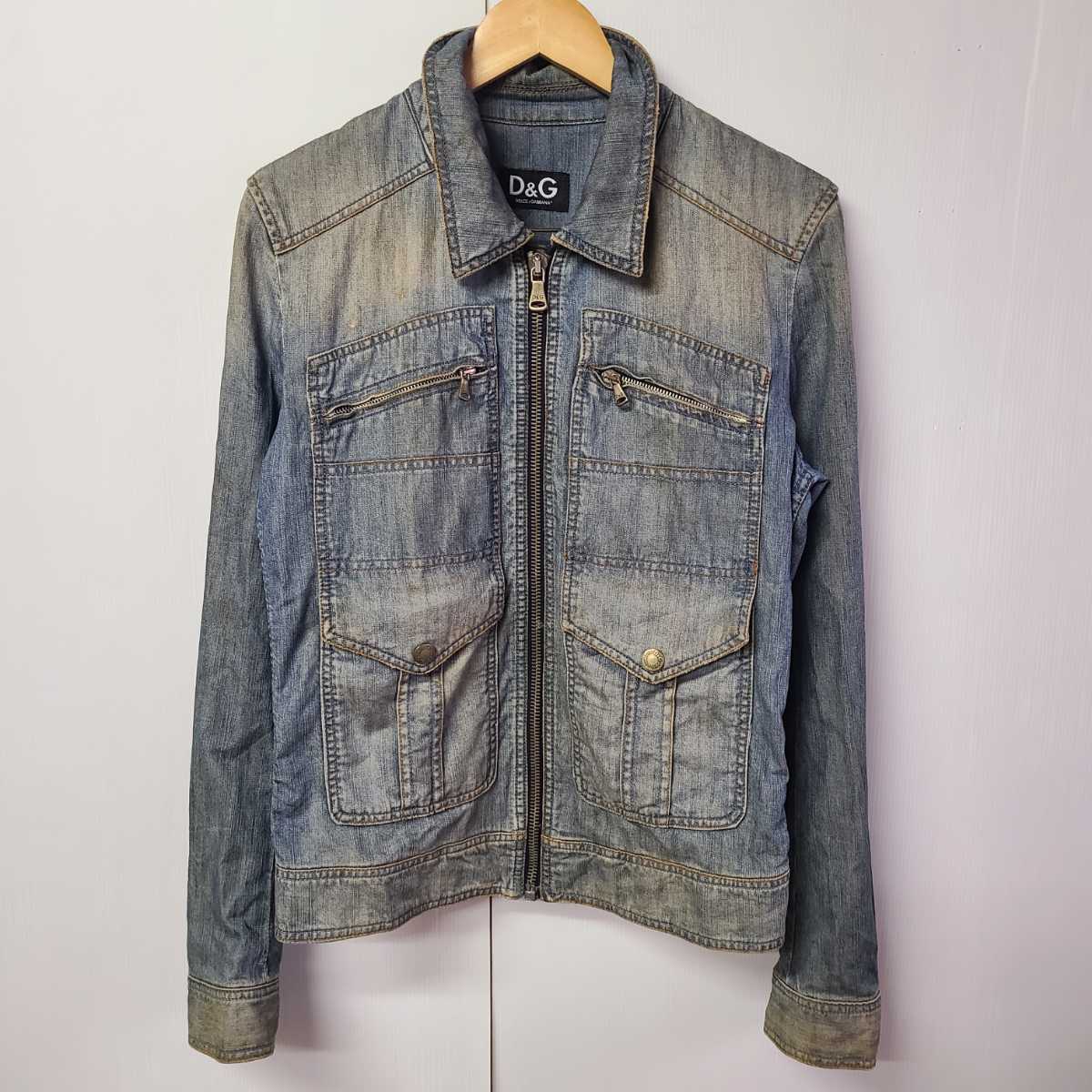 D&G ドルチェ&ガッパーナ ジップアップ デニムジャケット size M 