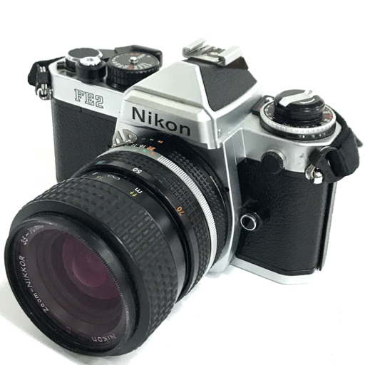 Nikon FE2 一眼レフ NIKKOR ブラックボディ 50mm f002l ニコン Zoom Ai