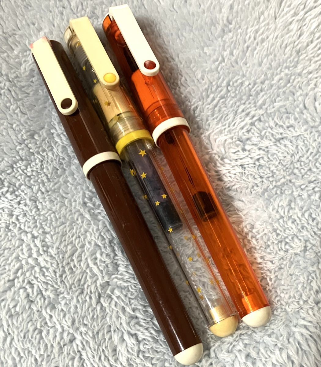セーラー万年筆 クリアーキャンディ 3本セット 昭和レトロ雑貨