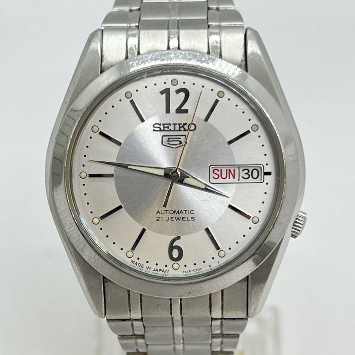 SEIKO セイコー5 7S26-03B0 裏スケ 21石 自動巻き メンズ 腕時計 