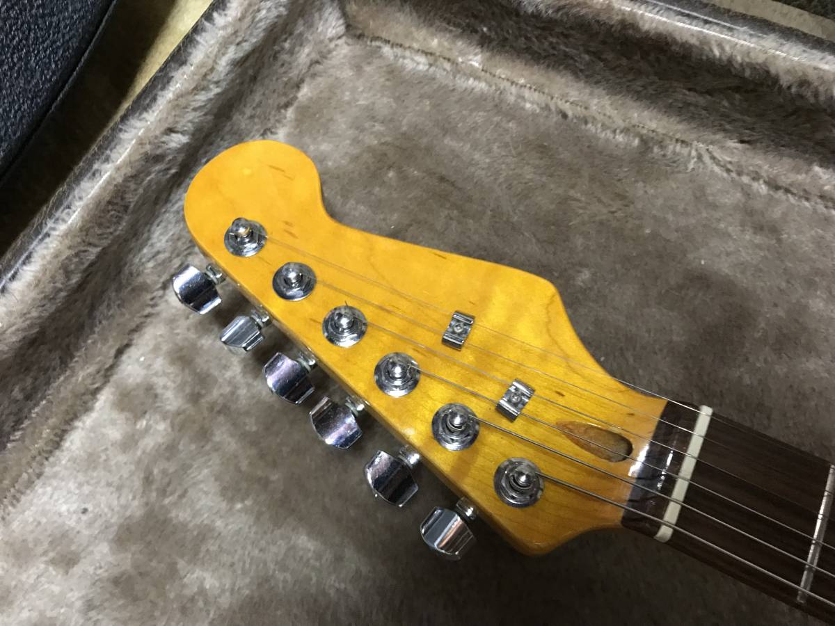 工房カスタム・ストラト・すごいトラ杢ネック・Fenderペグ・オリジナル