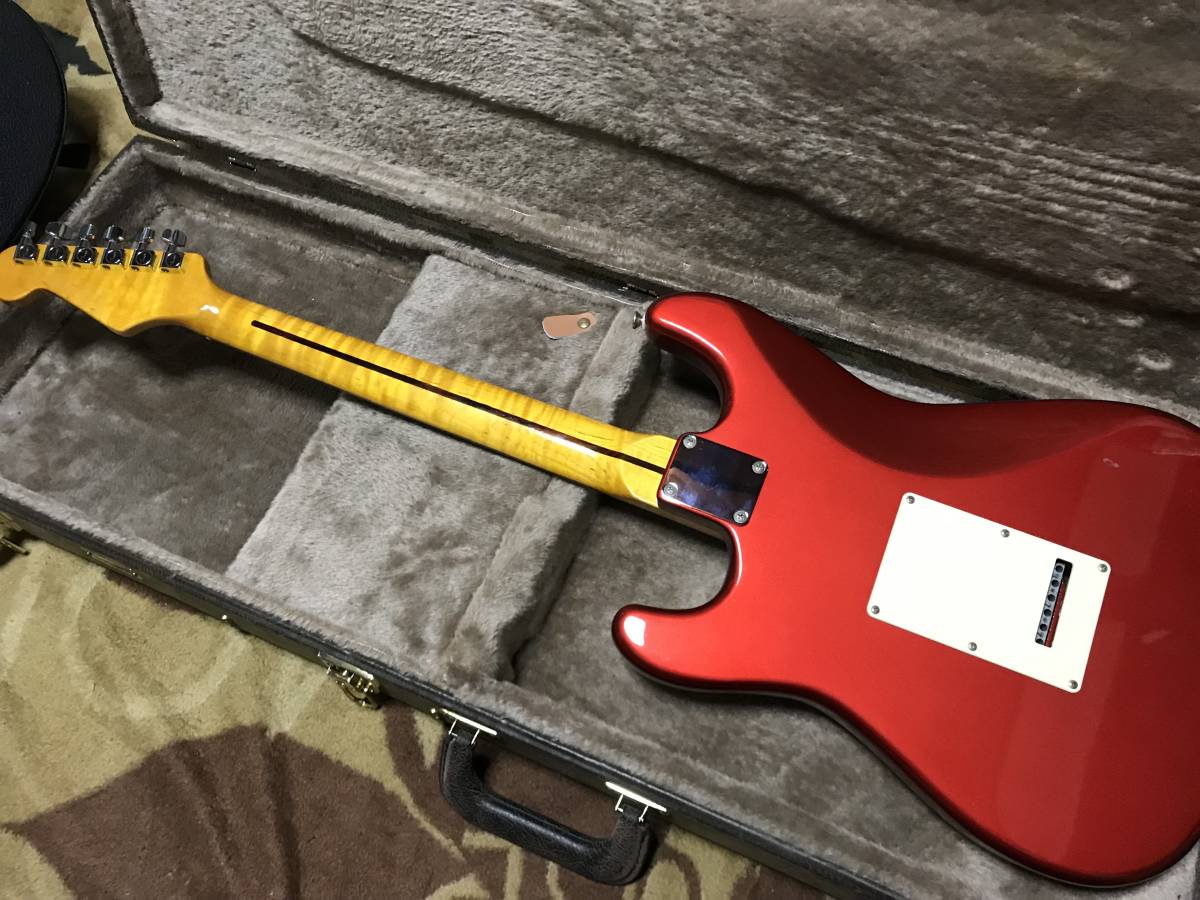 工房カスタム・ストラト・すごいトラ杢ネック・Fenderペグ・オリジナル