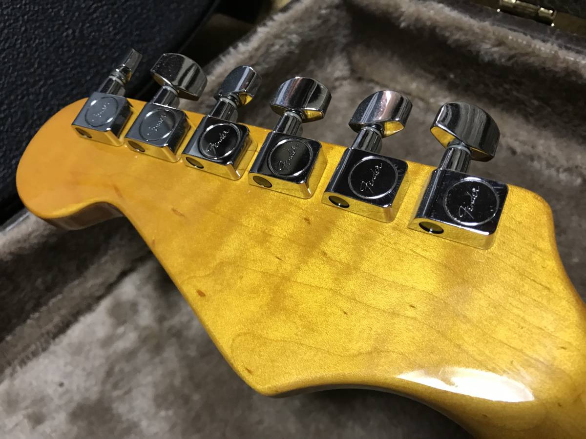 工房カスタム・ストラト・すごいトラ杢ネック・Fenderペグ・オリジナル