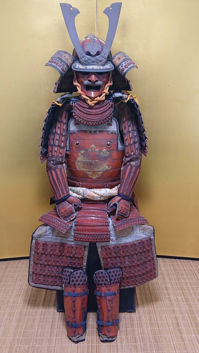□栴檀板 鳩尾板□金色□等身大□鎧兜、甲冑、武具、具足、鎧、兜