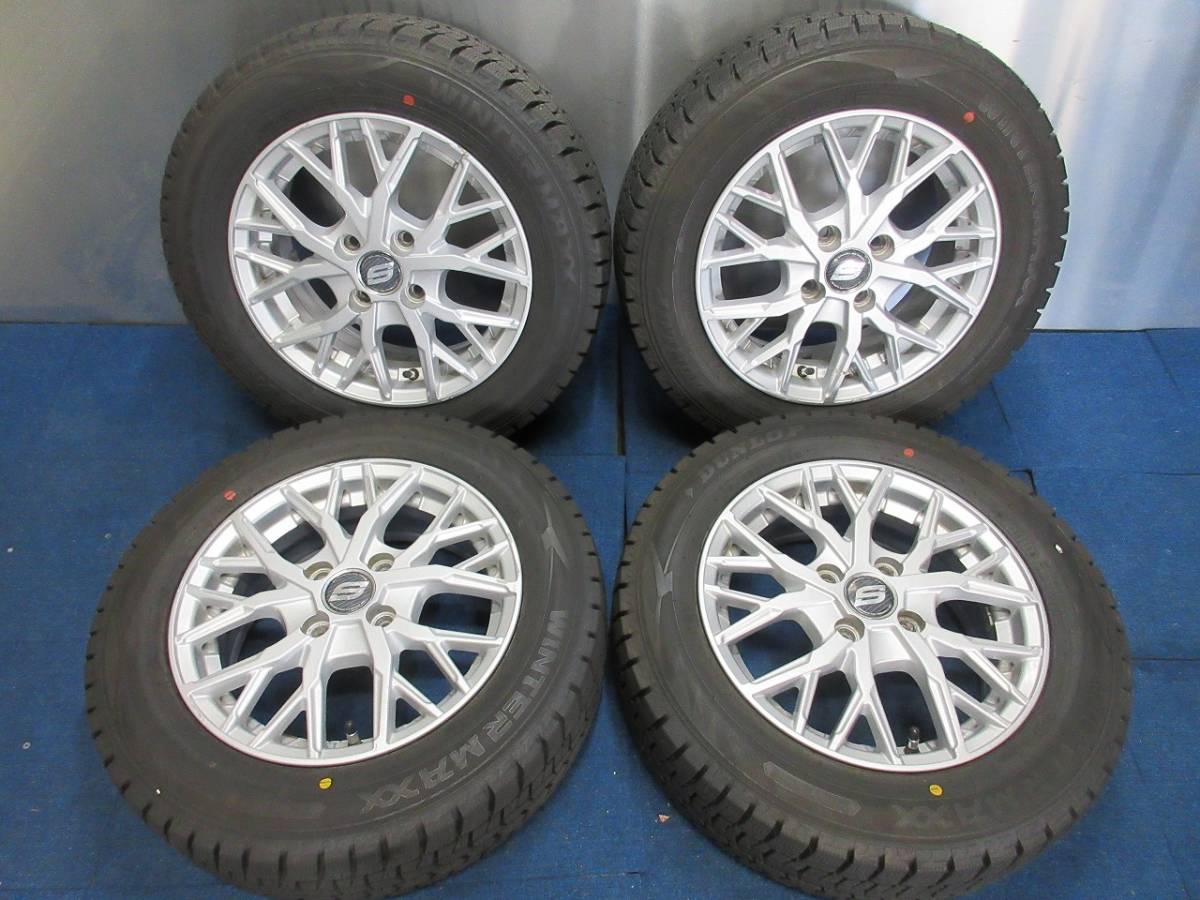 ☆9.5分山☆18年製☆ ダンロップWINTER MAXX WM02 175/65R14 社外
