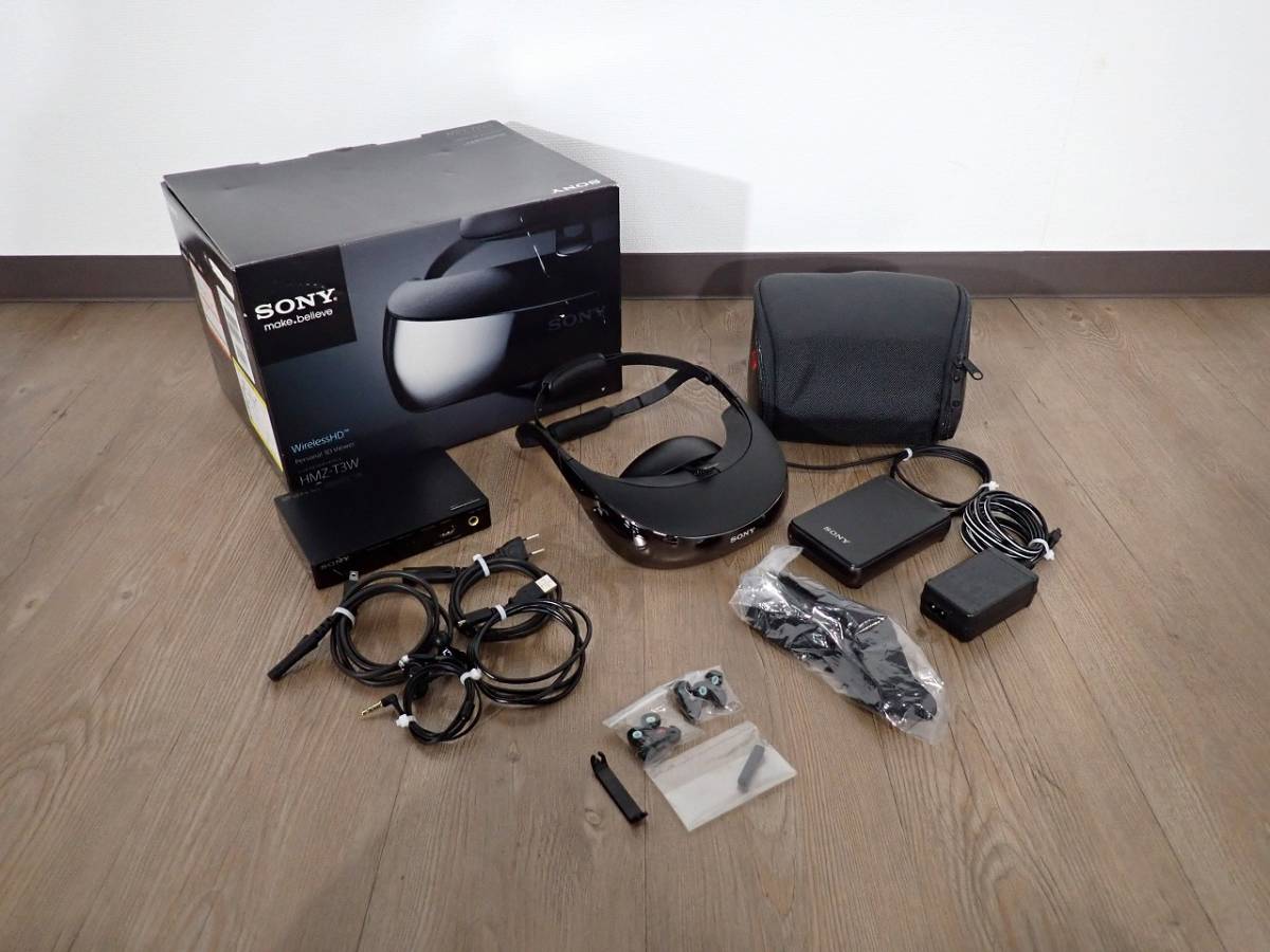 SONY HMZ-T3W ヘッドマウントディスプレイ　ソニー　2個セット HMZ-T3W ヘッドマウントディスプレイ SONY 美品 中古〔中古品〕 (3D