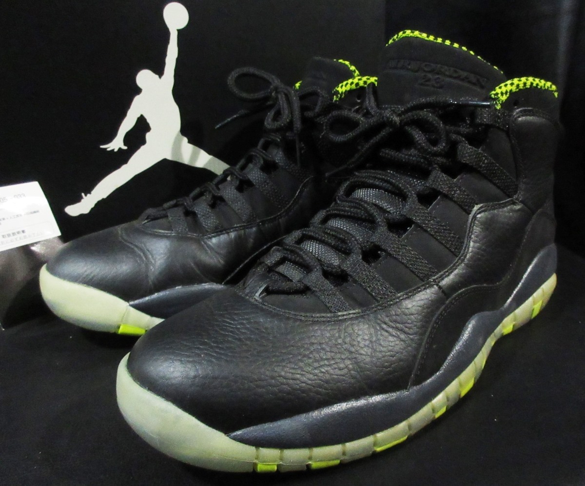定価19，950円 ナイキ エアジョーダン 10 レトロ NIKE AIR JORDAN 10 RETRO VENOM GREEN 310805-033 スニーカー