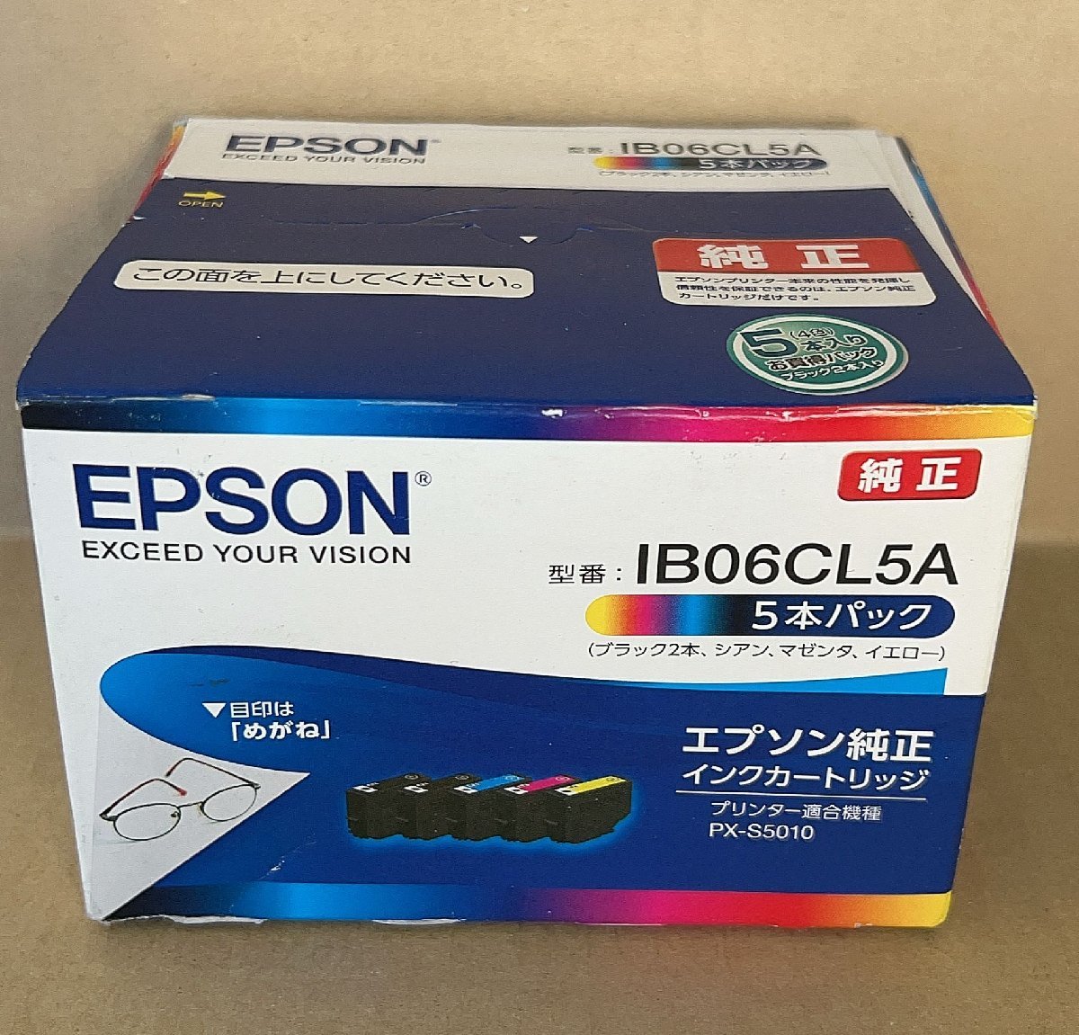  純正 EPSON エプソン インクカートリッジメガネ IB06CL5A 5色パックIB06KA IB06CA IB06MA IB06YA PX-S5010 M91925(エプソン)｜売買されたオークション情報、yahooの商品情報をアーカイブ公開 - オークファン エプソン