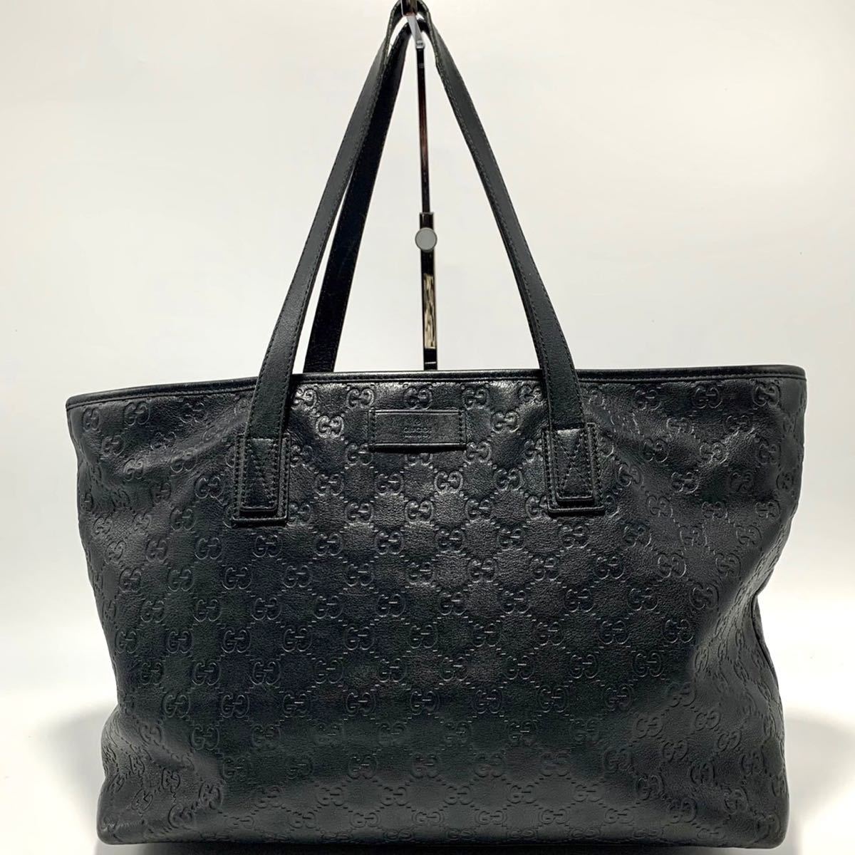 1円 GUCCI トートバッグ マイクロシマ マイクロGG メンズ ビジネス 