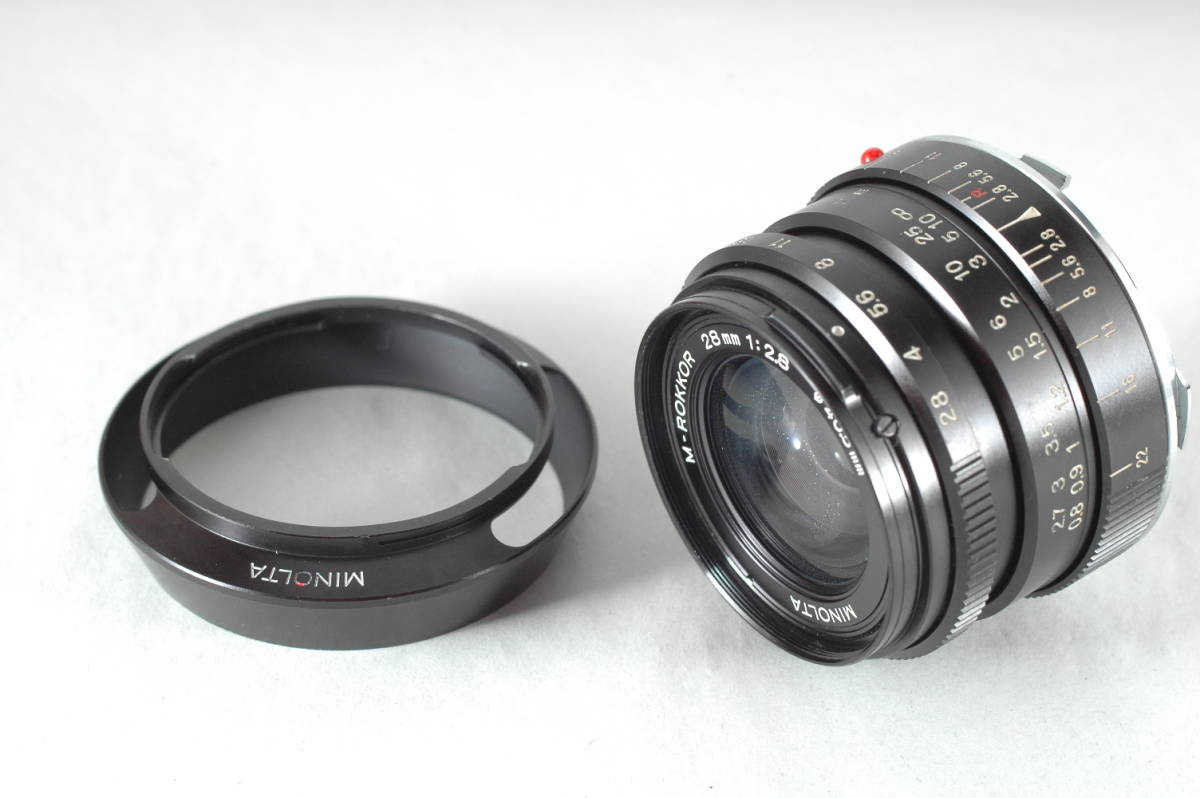 28mm Minolta MINOLTA MD Dieleman's 家電 ★超極上美観★ MINOLTA M-ROKKOR 28mm F2.8 Leica Mマウント ★完動品★ ライカ #120