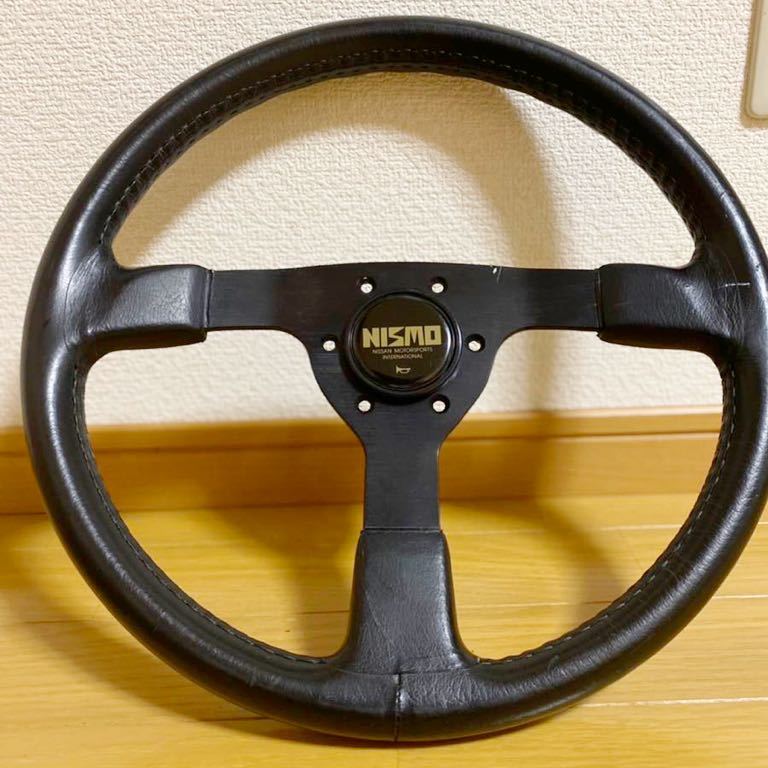 旧ロゴ ニスモステアリング nismo r32 純正 当時物 希少価値 旧ロゴ