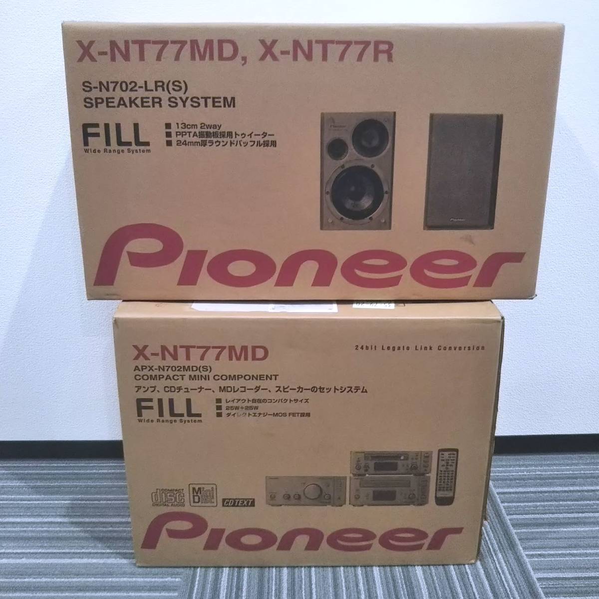 Pioneer CDミニコンポ 30W X-EM12 KENWOODスピーカー パイオニア X