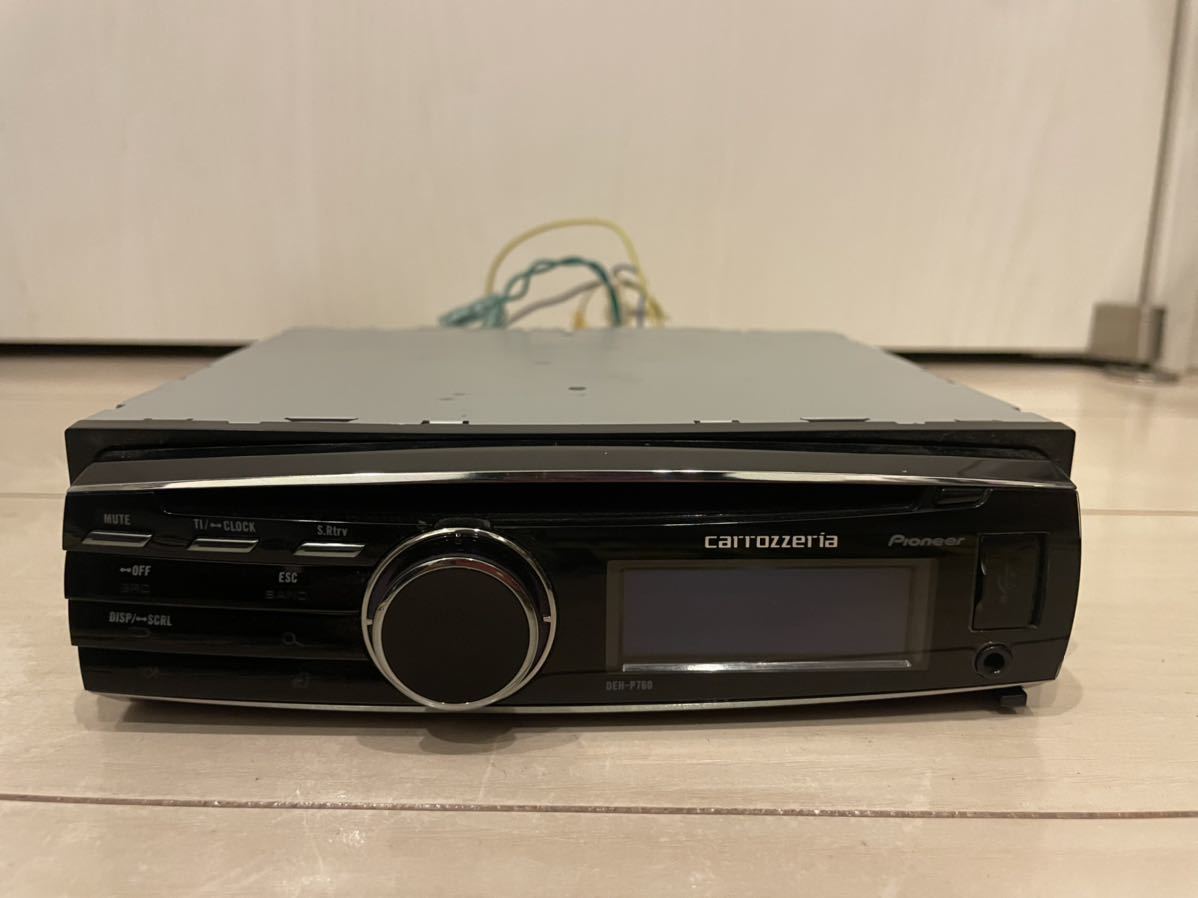 カロッツェリア carrozzeria 1DIN オーディオ　プレイヤー　DEH-760 AUX iPod iPhone USB 