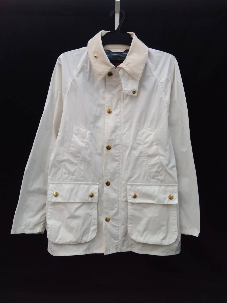 BARBOUR BEDALE バブアー ビデイル メンズ ノンオイルジャケット 白 