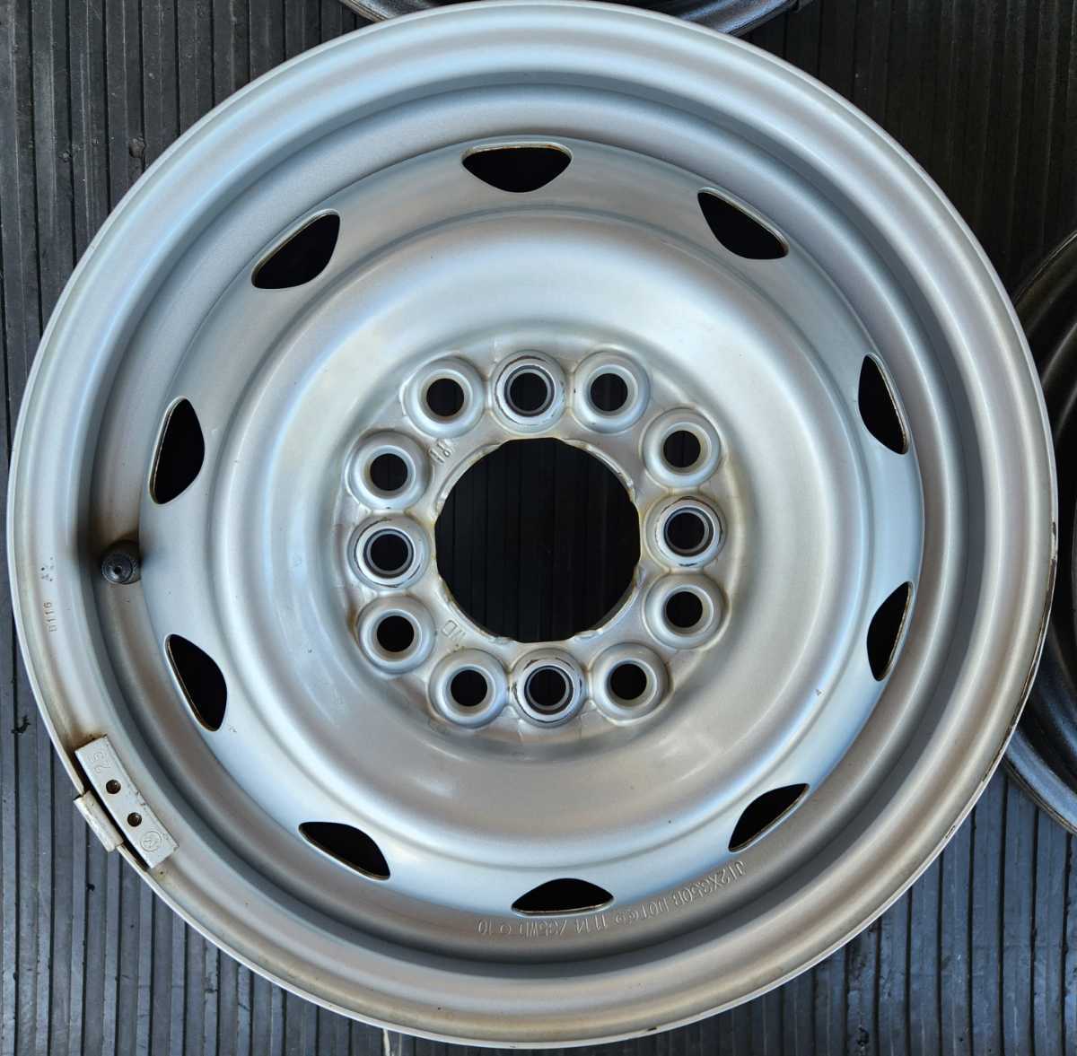 希少100・110・114.3マルチPCD 3.5J 12インチスチールホイール 4本 