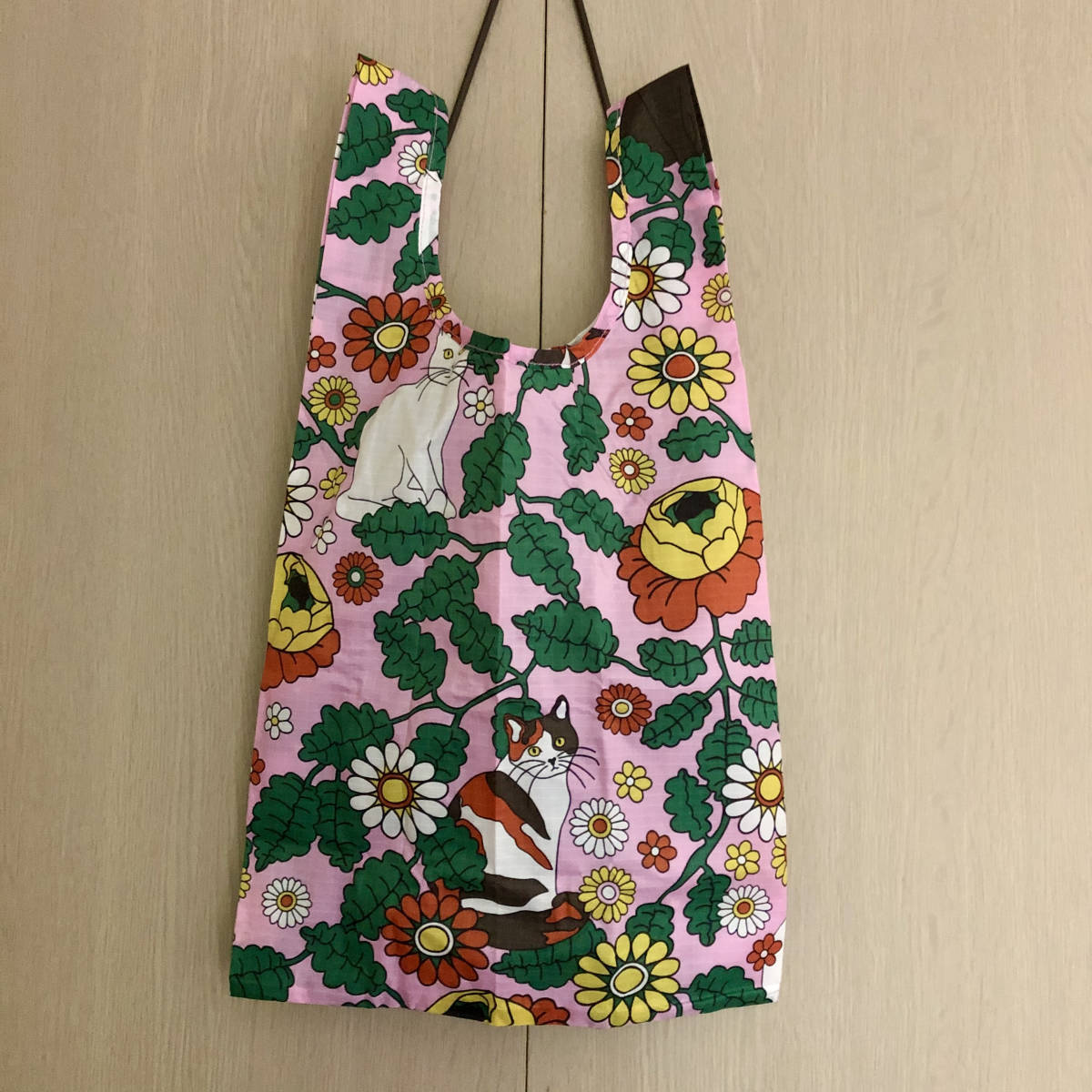 BAGGU BABY BAGGU 廃盤柄 2021秋 キャット×デイジー ベビーバグゥ エコ