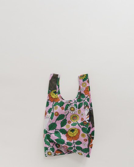 BAGGU BABY BAGGU 廃盤柄 2021秋 キャット×デイジー ベビーバグゥ エコ