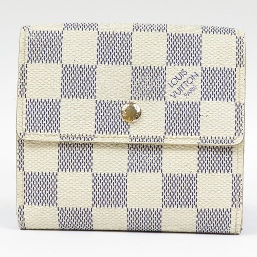 お買い得 59889 1円スタート LOUIS VUITTON ルイヴィトン 中極 エリーズ Wホック ベタ無 ダミエアズール 二つ折り財布 レディース(ダミエライン)｜売買されたオークション情報、yahooの商品情報をアーカイブ 服飾小物
