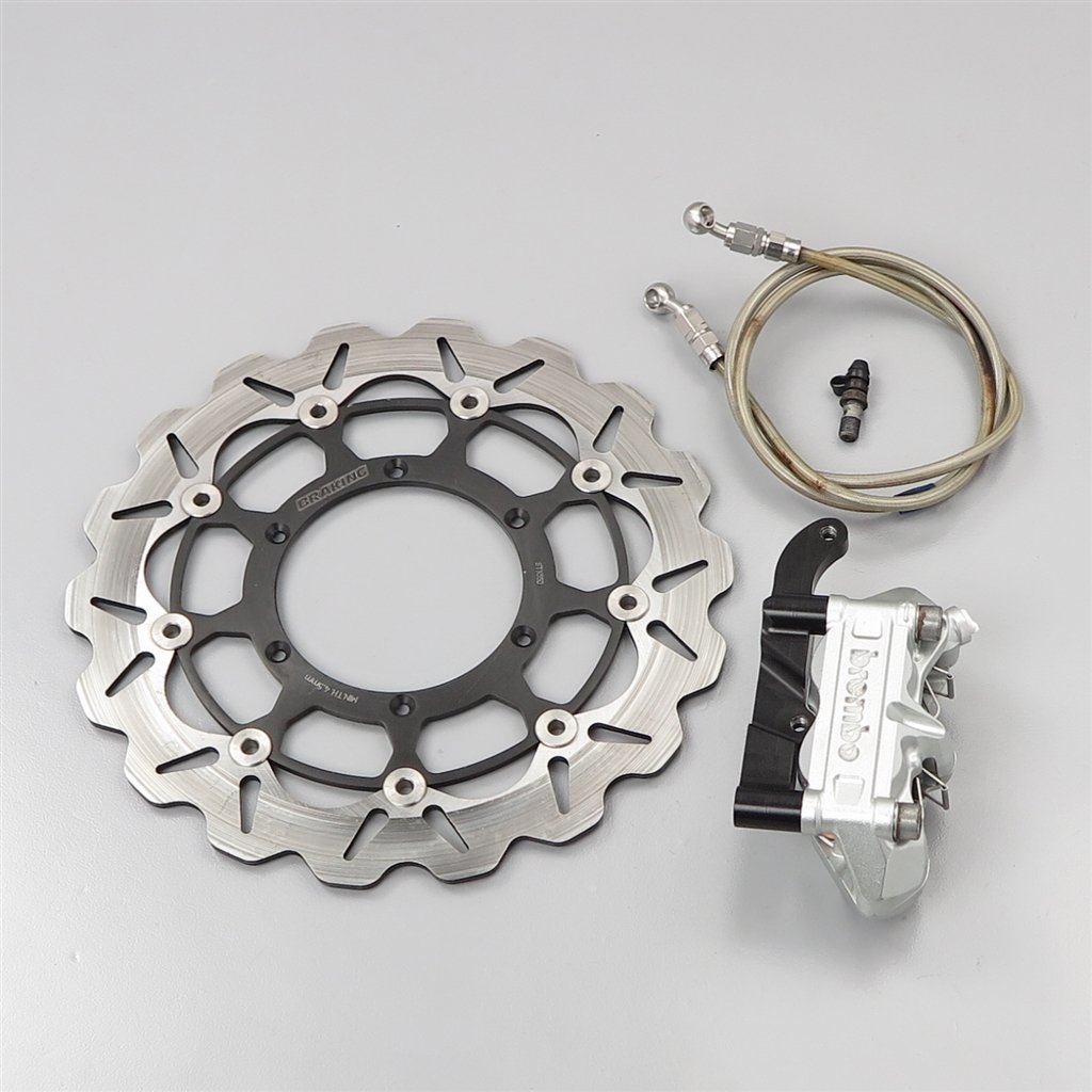 Brembo ブレーキキャリパー 清掃済み ♪DR-Z400SM/SK44A ブレンボ×QTM ラジアルマウントキャリパー＆BRAKING