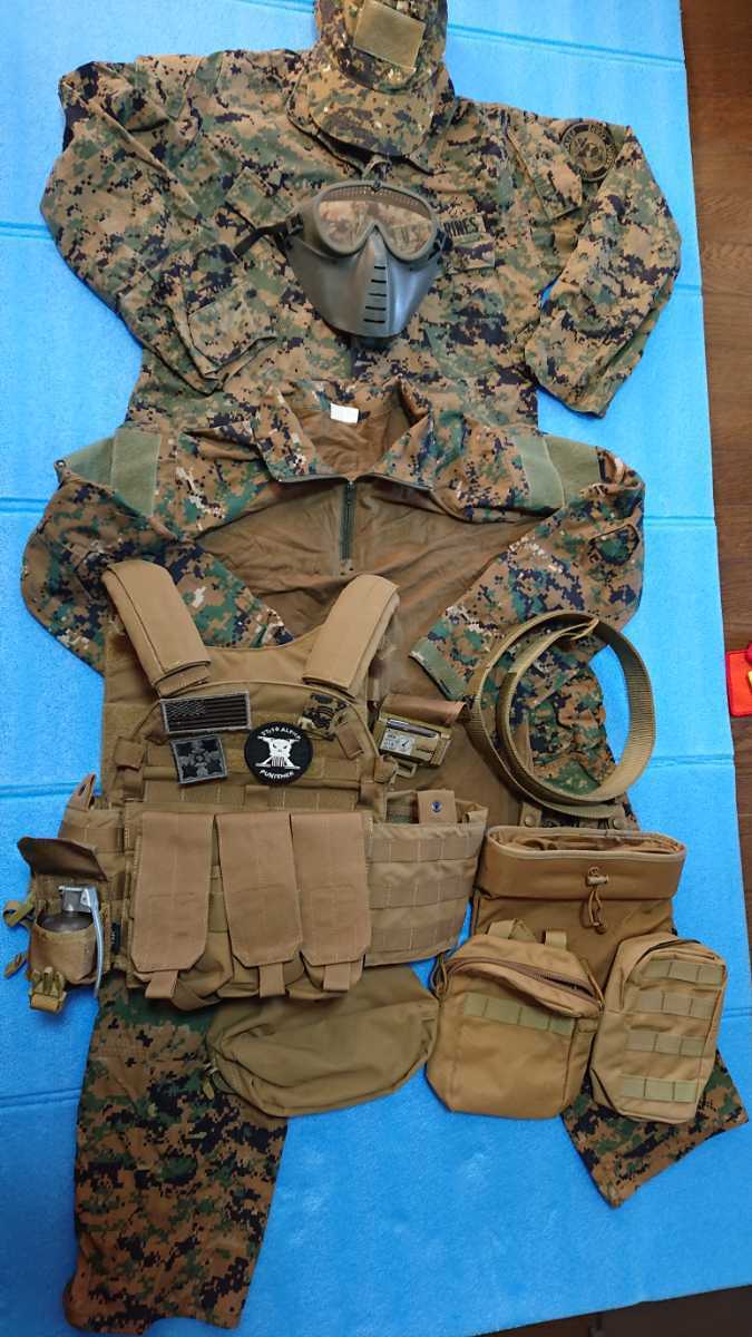 USMC 海兵隊 アメリカ軍海兵隊ウッドランドマーパット迷彩服上下 TRU