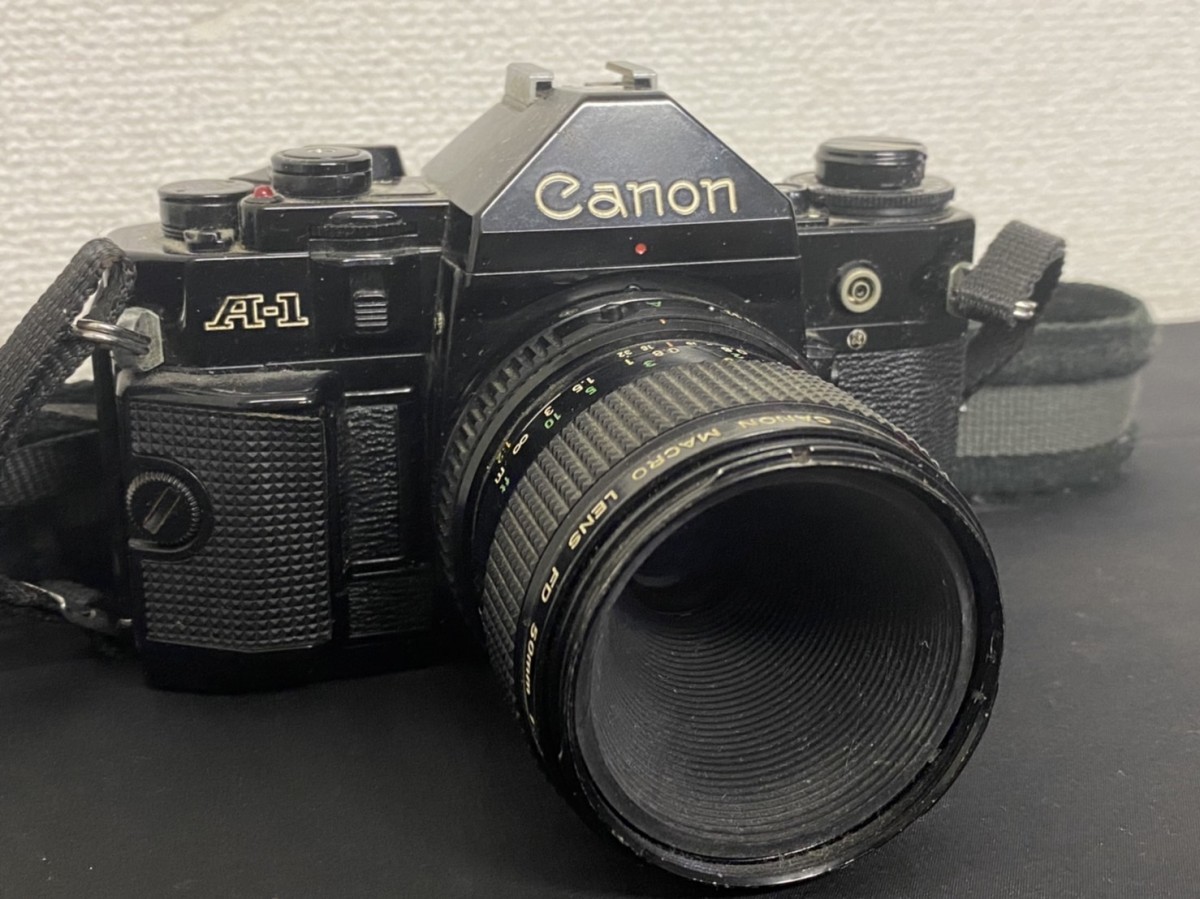 A2 Canon キャノン A-1 ブラックボディ FD 50㎜ 1:3.5 一眼レフ
