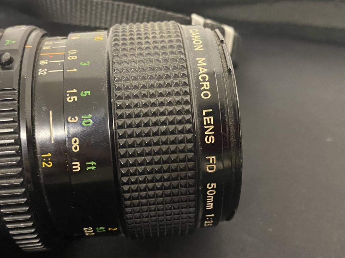 A2 Canon キャノン A-1 ブラックボディ FD 50㎜ 1:3.5 一眼レフ