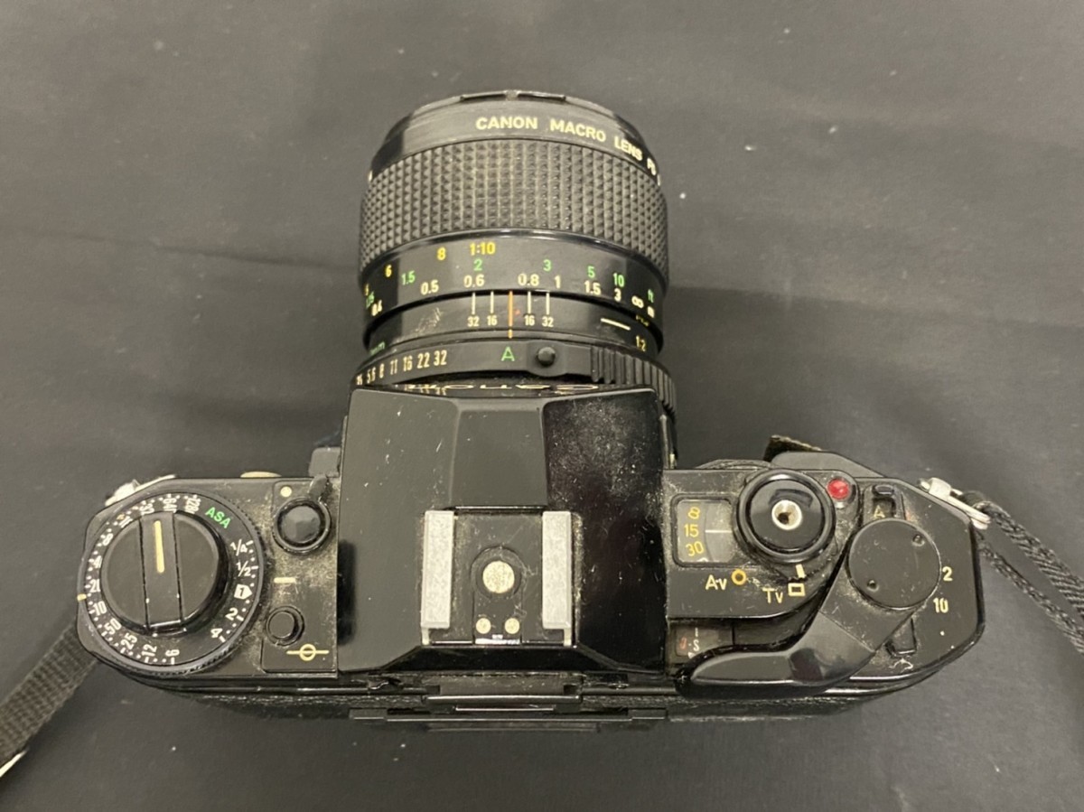 A2 Canon キャノン A-1 ブラックボディ FD 50㎜ 1:3.5 一眼レフ