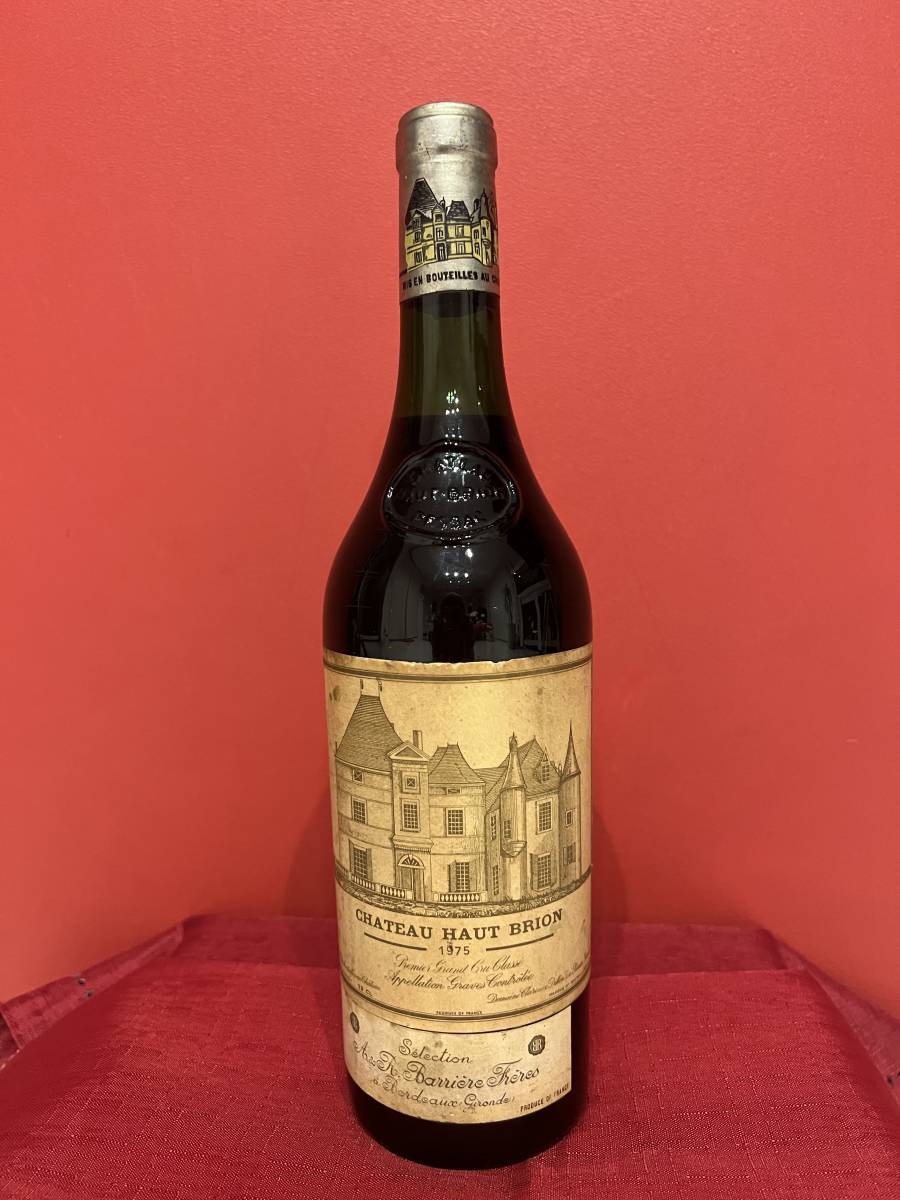 【正規品，格安】 1円 シャトー オー ブリオン1975 未開栓(グラーブ)｜売買されたオークション情報、yahooの商品情報をアーカイブ公開 - オークファン 赤