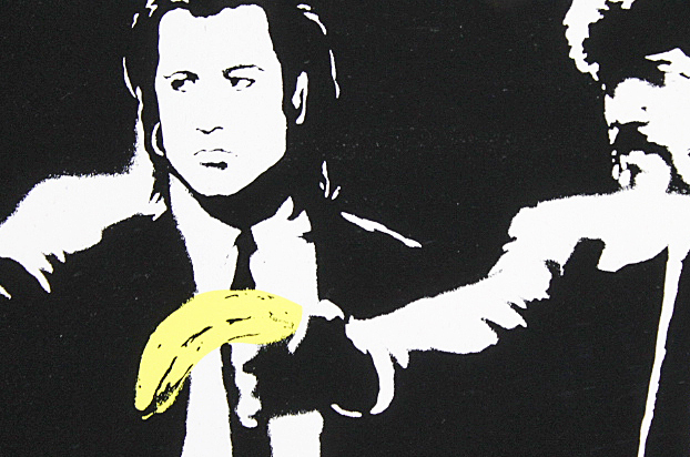 □Bankcy（バンクシー） 【Pulp Fiction】 WCP シルクスクリーン  