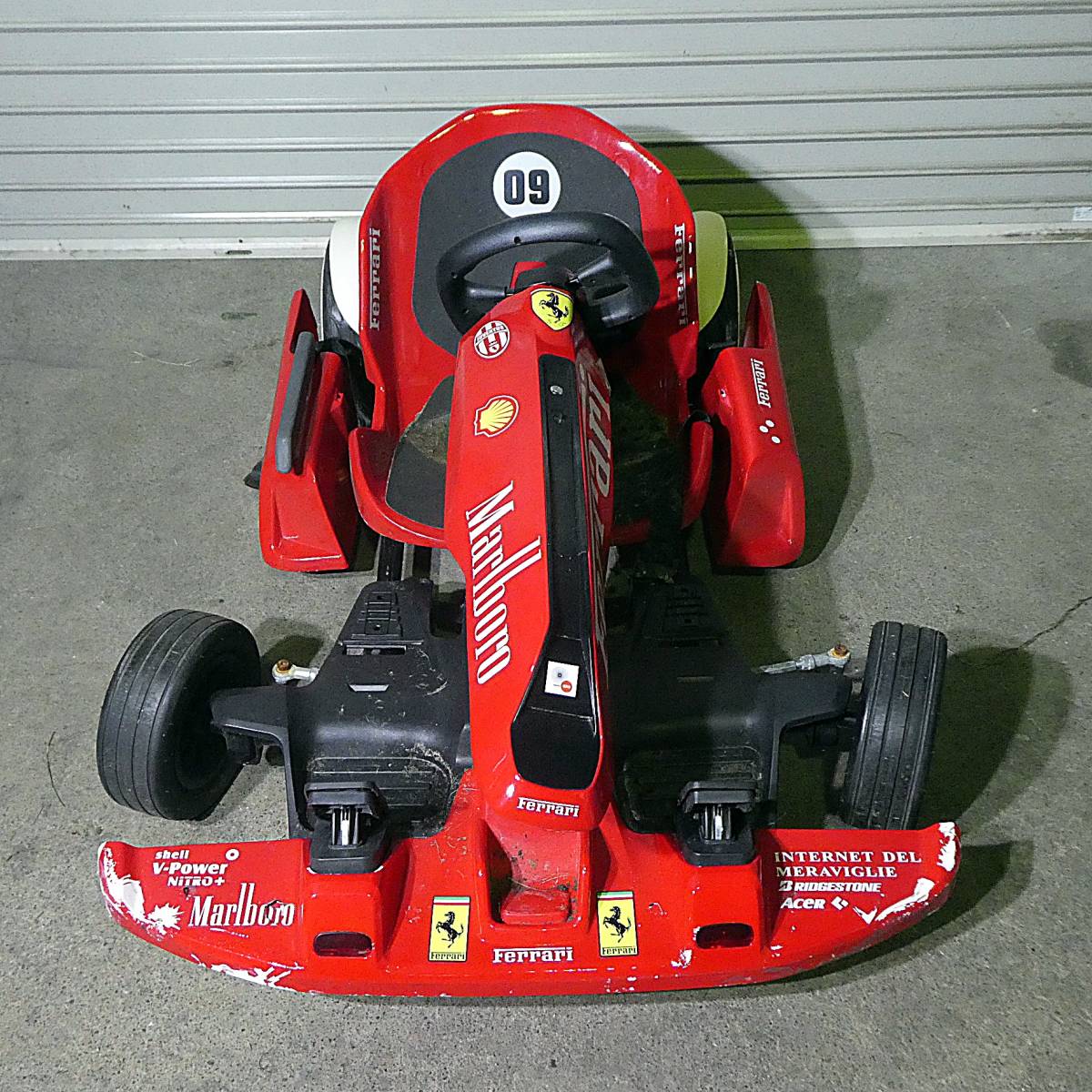 O474【手渡し限定】フェラーリ 電動 ゴーカート 全長約125cm 子供用 