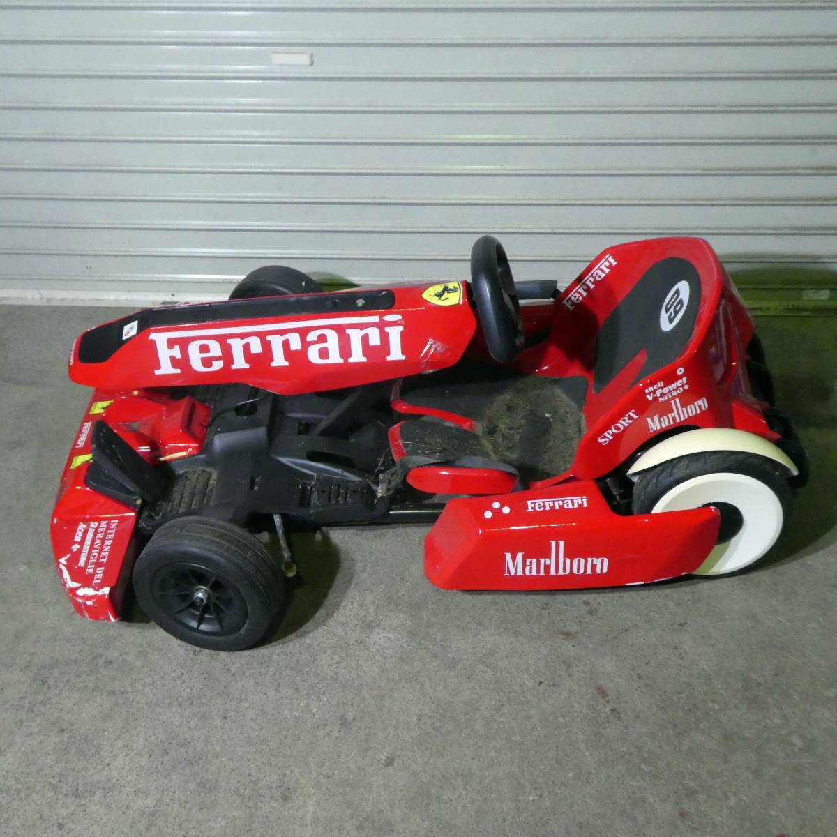 O474【手渡し限定】フェラーリ 電動 ゴーカート 全長約125cm 子供用 