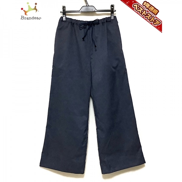 ソウソウ SOU・SOU パンツ - ネイビー×黒 レディース フルレングス/ウエストゴム ボトムス
