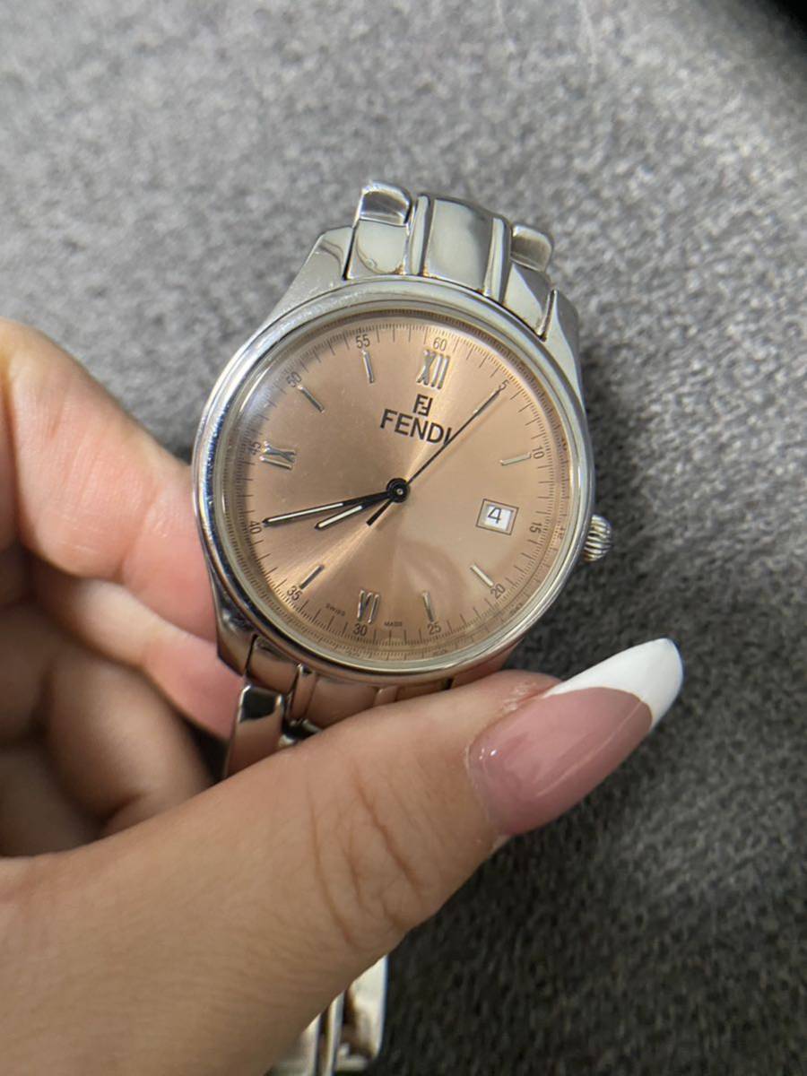 FENDI フェンディ 腕時計 レディース 210 G SS Watch シルバー デイト 