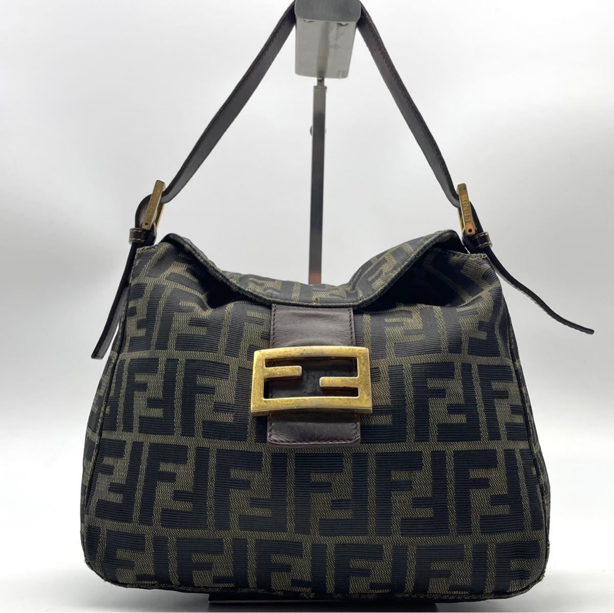 1円《美品》FENDI フェンディ マンマバケット ワンショルダーバッグ 