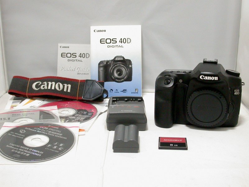 EOS 40D Canon .: #20925 デジタル一眼レフ ☆Canon EOS40D 付属品一式 