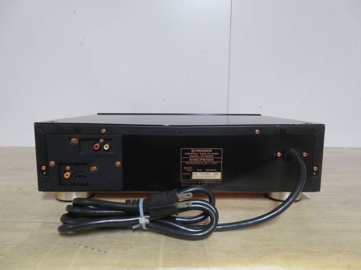 豊富な，新品】 PIONEER パイオニア PD-2000 CDプレーヤー 現状品
