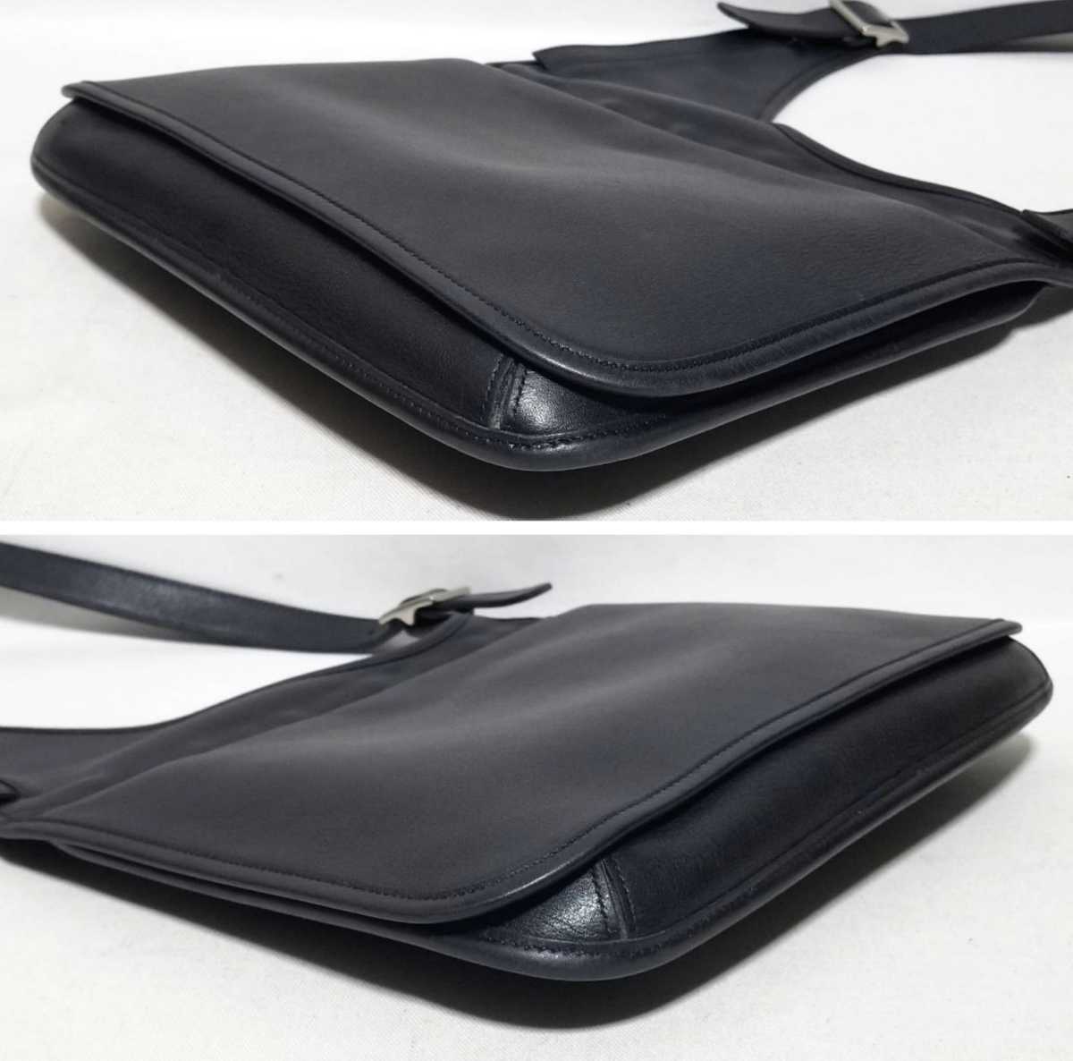 激レア☆美品 COACH コーチ ショルダーバッグ レザー 黒 サコッシュ 