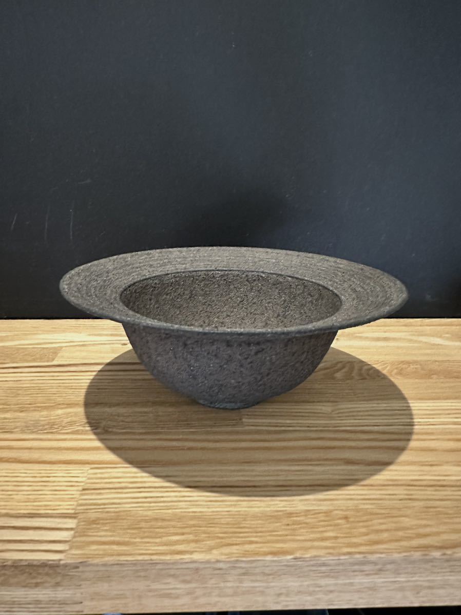 冨部咲喜子 陶器鉢 作家鉢 植木鉢 y鉢 冨部咲喜子 希少 小鉢 y鉢 12.5