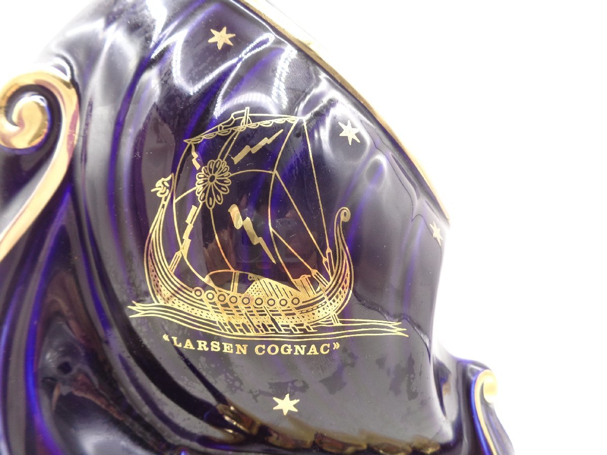 LARSEN VIKING SHIP ラーセン バイキングシップ ブルー 青 陶器ボトル
