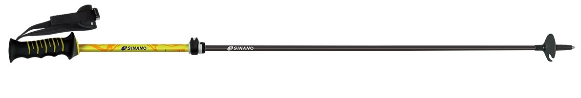 23SINANO　フリーFAST-α　YELLOW（95-120ｃｍ）カーボン＆アルミ 伸縮タイプ