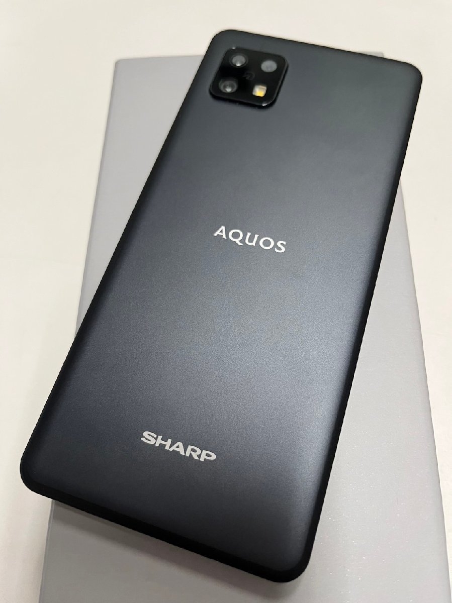 美品!! SHARP AQUOS sense6 6GB/128GB SH-M19 ブラック sense6 AQUOS