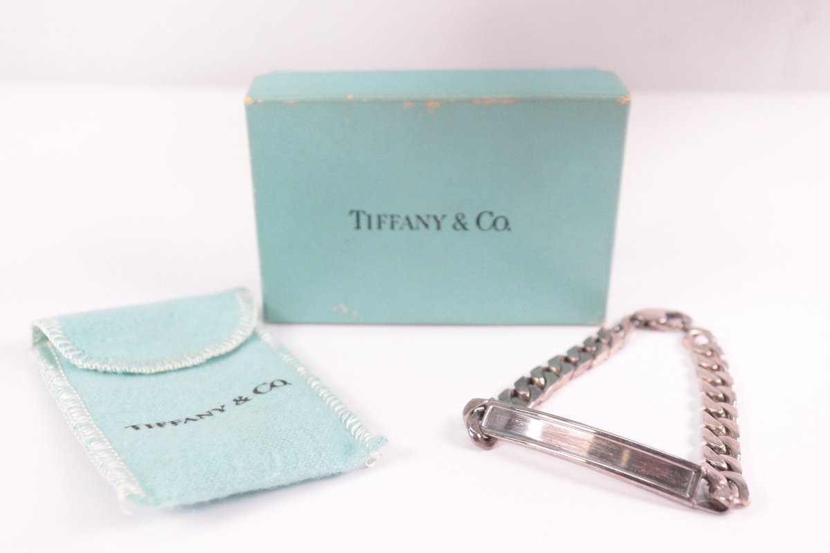 TIFFANY&Co. ティファニー プレート チェーン SV925 シルバー 