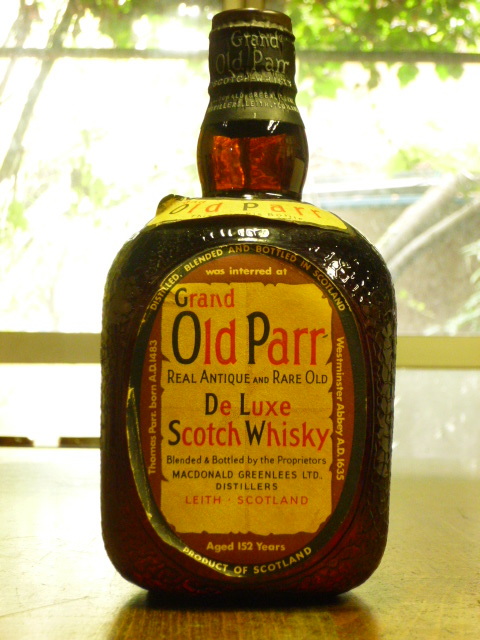 Old Parr」ティンキャップのボトル 1960年代以前のボトル オールドパー