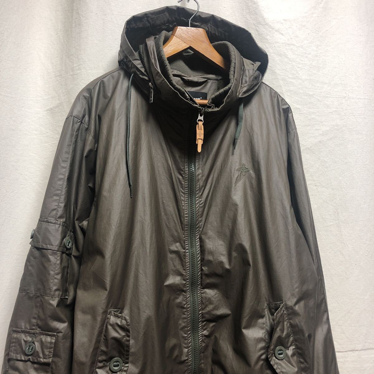 ADDICT コーティングブルゾン 00s 古着 アディクト UK オリーブ 